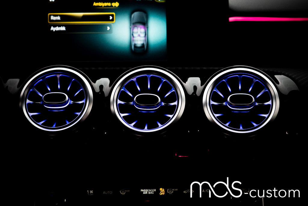 Mercedes A-Klasse W177 Beleuchtete Lüftungsdüsen | Turbinen Optik