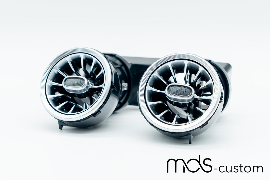 Mercedes W205 Lüftungsdüsen mit Ambientebeleuchtung – Nachrüstsatz für Mercedes C-Klasse