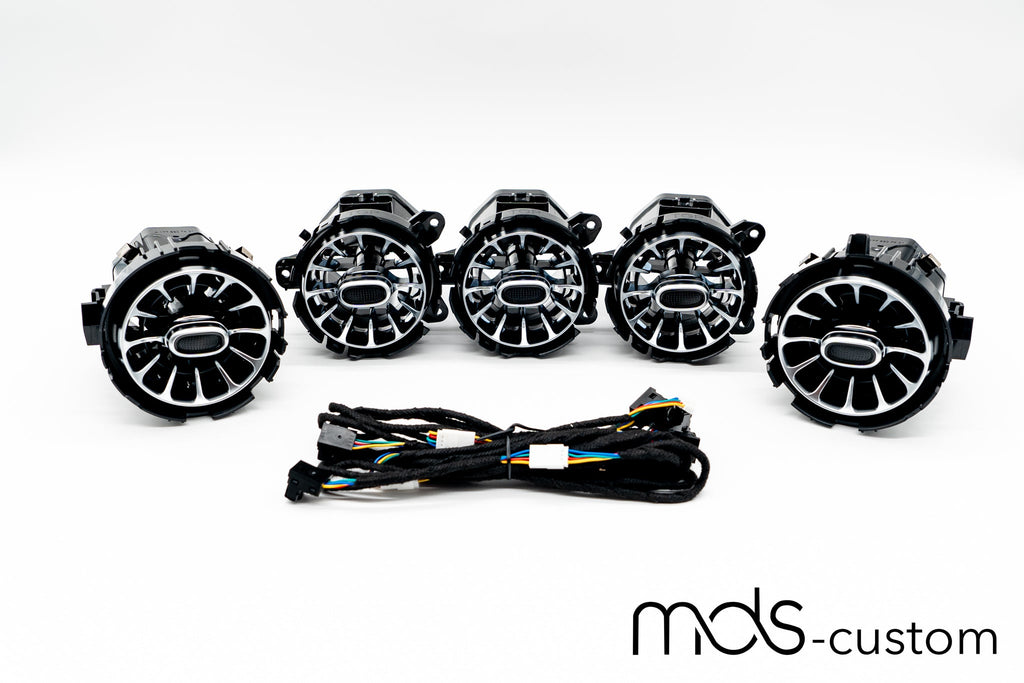 Mercedes A-Klasse W177 Beleuchtete Lüftungsdüsen | Turbinen Optik