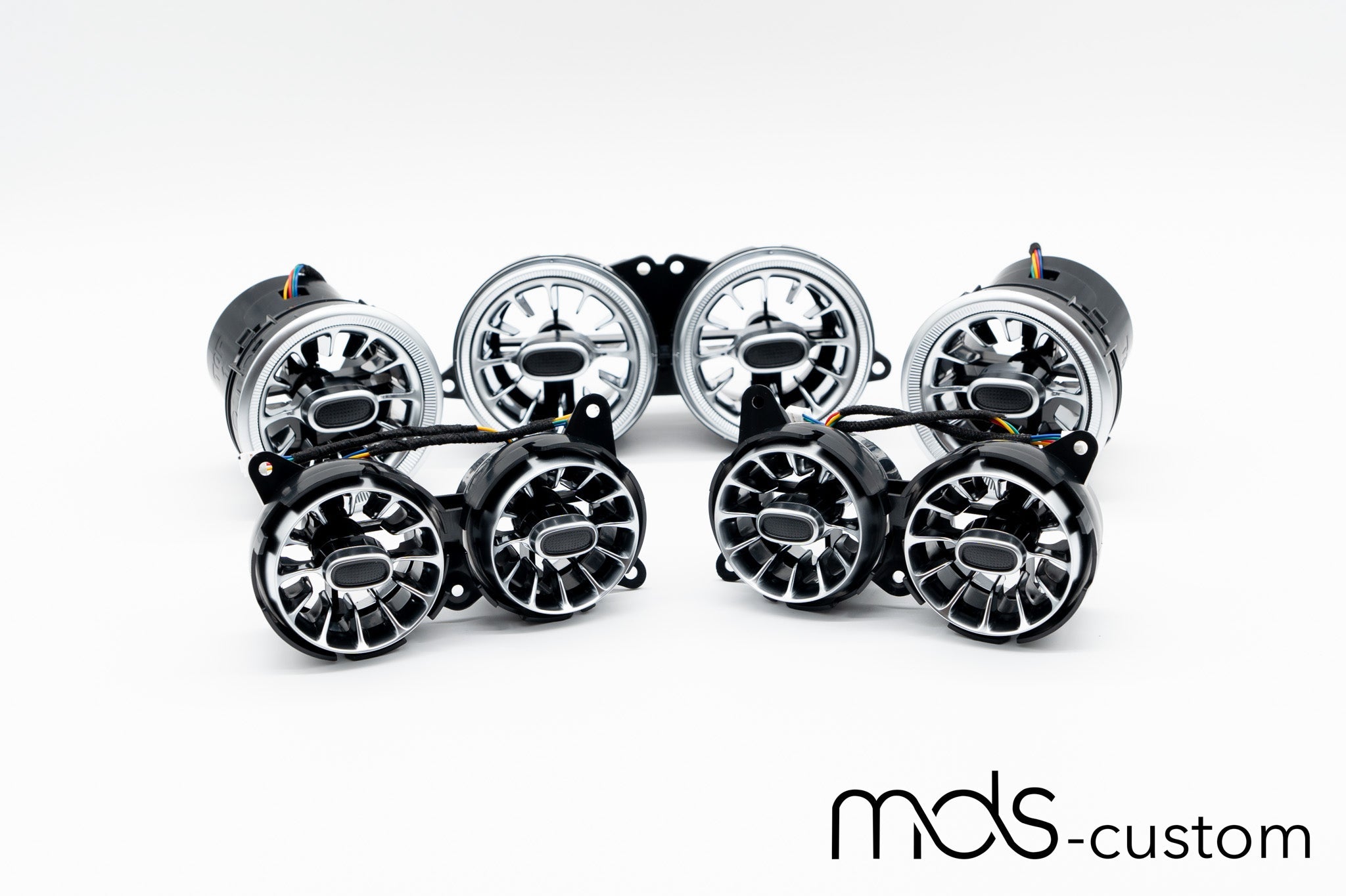 Mercedes S-Klasse W222 Beleuchtete Lüftungsdüsen | Vorne & Hinten