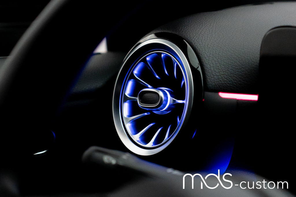 Mercedes A-Klasse W177 Beleuchtete Lüftungsdüsen | Turbinen Optik