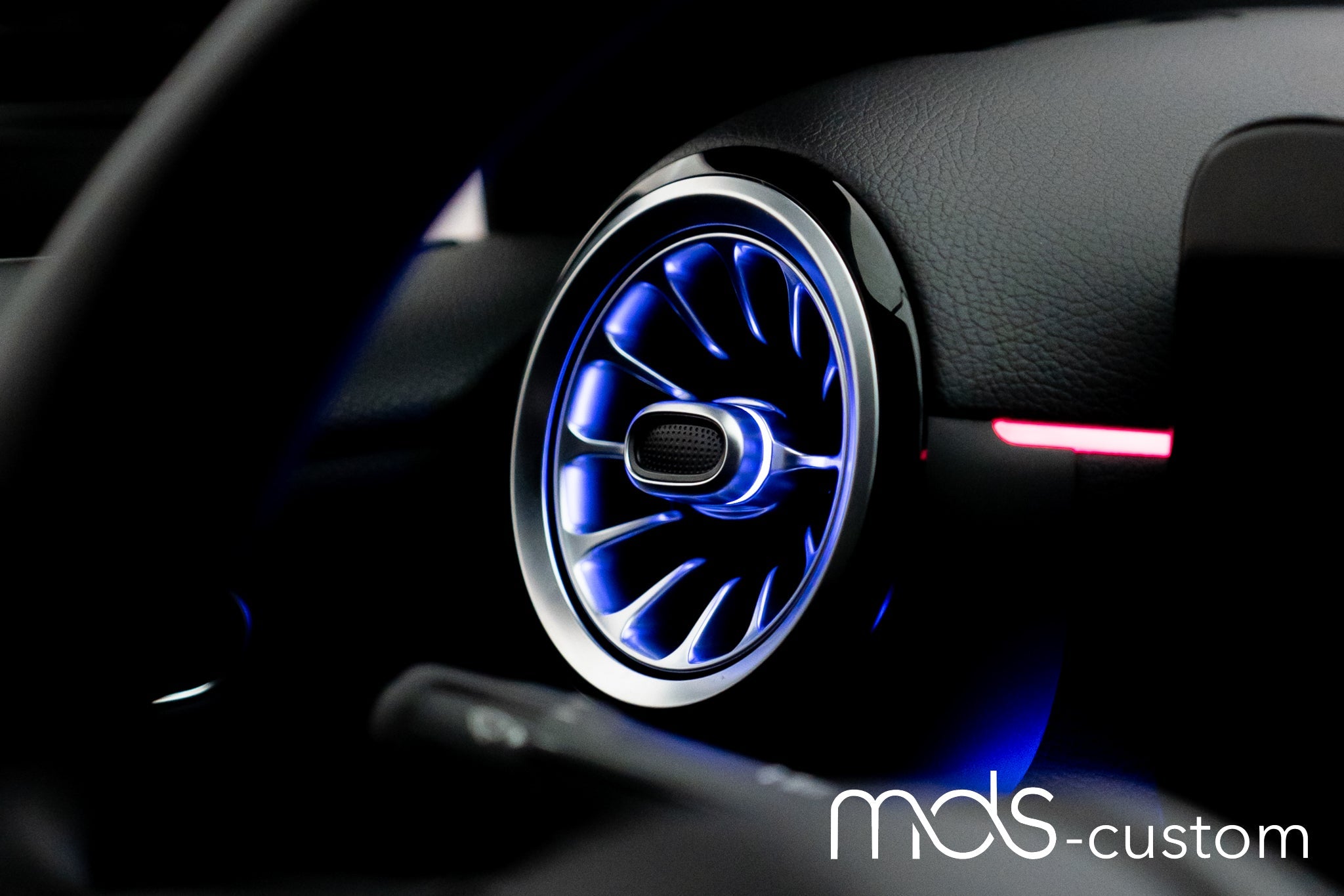 Mercedes CLA W118 Beleuchtete Lüftungsdüsen | Turbine Optik Set