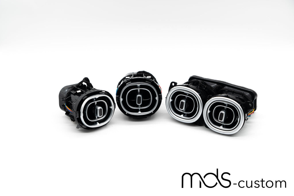 Mercedes GLC X254 Beleuchtete Lüftungsdüsen | Vorne & Hinten Komplett Set