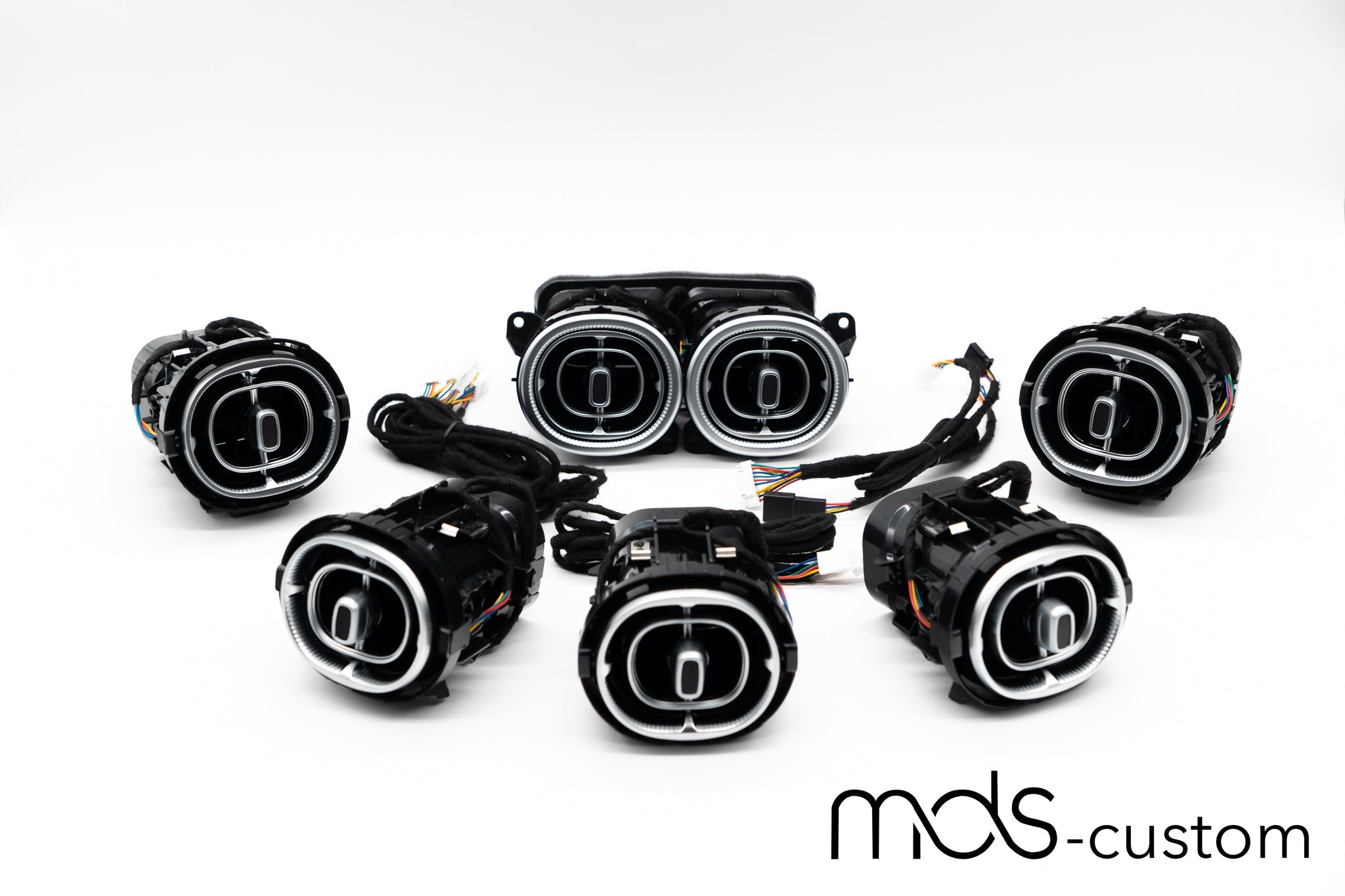 Mercedes GLC X254 Beleuchtete Lüftungsdüsen | Vorne & Hinten Komplett Set