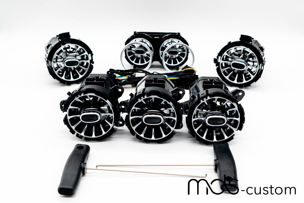 Mercedes A-Klasse W177 Beleuchtete Lüftungsdüsen | Turbinen Optik