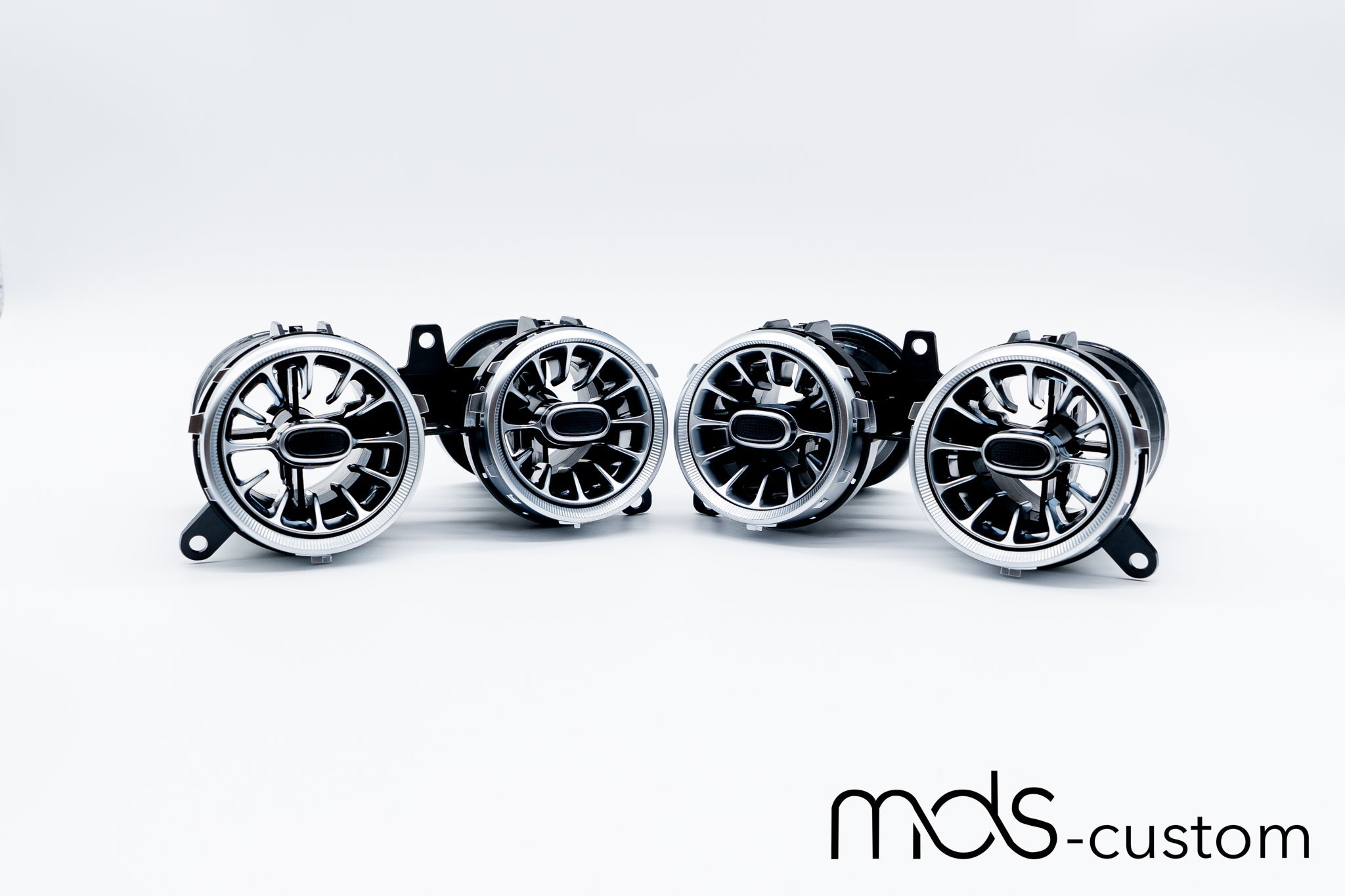 Mercedes W213 Lüftungsdüsen mit Ambientebeleuchtung – Nachrüstsatz für Mercedes E-Klasse